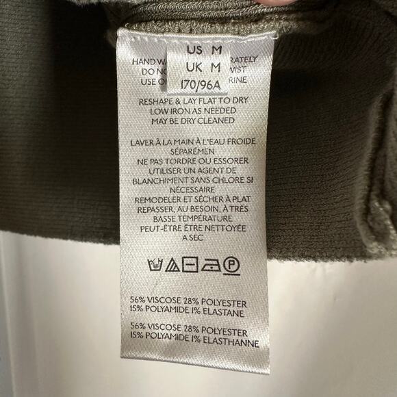 Intimately Free People Stretch Knit‎ Cami Tank Rose Bow Green M Boho Festival - Picture 6 of 9